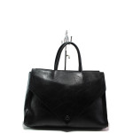 Черна дамска чанта, здрава еко-кожа - елегантен стил за вашето ежедневие N 100015141