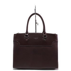 Винена дамска чанта, здрава еко-кожа - елегантен стил за вашето ежедневие N 100015142