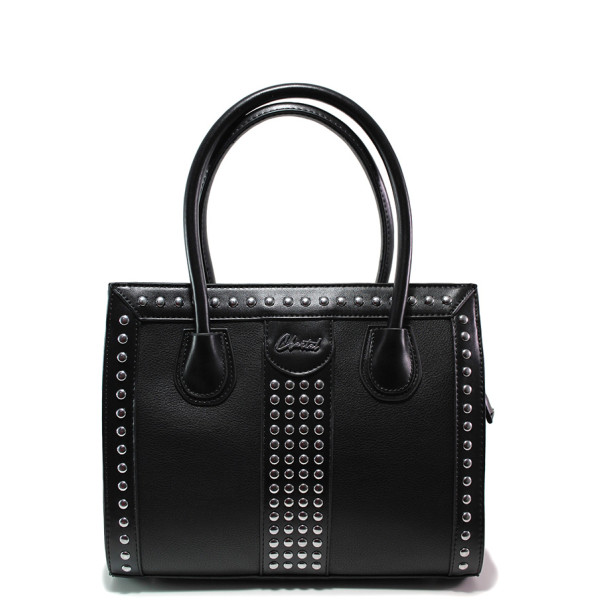 Черна дамска чанта, здрава еко-кожа - елегантен стил за вашето ежедневие N 100015149