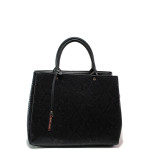 Черна дамска чанта, здрава еко-кожа - елегантен стил за вашето ежедневие N 100015151