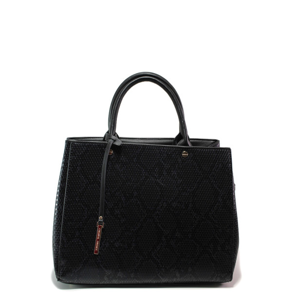 Черна дамска чанта, здрава еко-кожа - елегантен стил за вашето ежедневие N 100015151