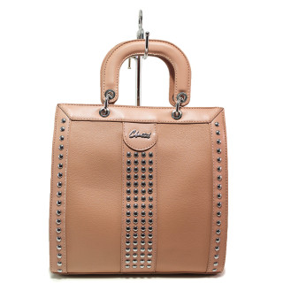 Розова дамска чанта, здрава еко-кожа - удобство и стил за вашето ежедневие N 100015128