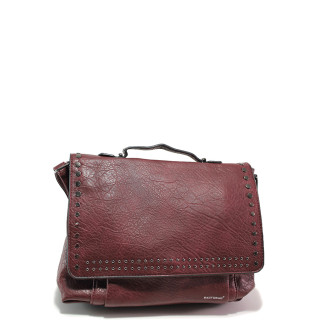 Винена дамска чанта, здрава еко-кожа - удобство и стил за вашето ежедневие N 100015137