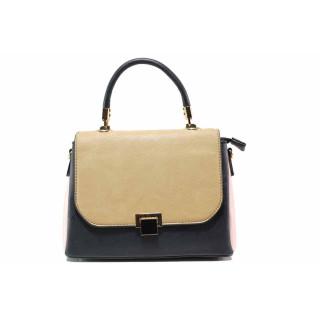 Тъмносиня дамска чанта, здрава еко-кожа - елегантен стил за вашето ежедневие N 100015513