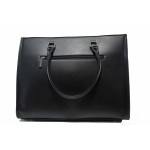 Черна дамска чанта, здрава еко-кожа - елегантен стил за вашето ежедневие N 100015512