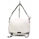 Бяла дамска чанта, здрава еко-кожа - удобство и стил за вашето ежедневие N 100015505