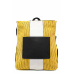 Жълта дамска чанта, здрава еко-кожа - удобство и стил за вашето ежедневие N 100015508
