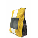 Жълта дамска чанта, здрава еко-кожа - удобство и стил за вашето ежедневие N 100015508