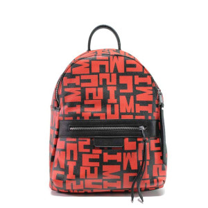 Червена раница, здрава еко-кожа - удобство и стил за вашето ежедневие N 100015511