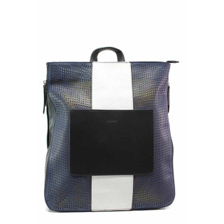 Синя дамска чанта, здрава еко-кожа - удобство и стил за вашето ежедневие N 100015509