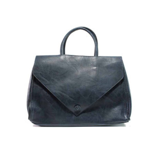 Тъмносиня дамска чанта, здрава еко-кожа - елегантен стил за вашето ежедневие N 100015515