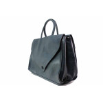 Тъмносиня дамска чанта, здрава еко-кожа - елегантен стил за вашето ежедневие N 100015515
