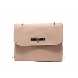 Розова дамска чанта, здрава еко-кожа - удобство и стил за вашето ежедневие N 100015503