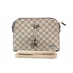 Бежова дамска чанта, здрава еко-кожа - удобство и стил за вашето ежедневие N 100015499