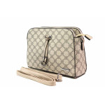 Бежова дамска чанта, здрава еко-кожа - удобство и стил за вашето ежедневие N 100015499