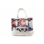 Бяла дамска чанта, здрава еко-кожа - удобство и стил за вашето ежедневие N 100016583