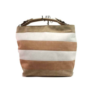 Бежова дамска чанта, здрава еко-кожа - удобство и стил за вашето ежедневие N 100016584