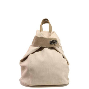 Бежова раница, здрава еко-кожа - удобство и стил за вашето ежедневие N 100016591