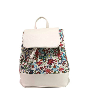 Бяла раница, здрава еко-кожа - удобство и стил за вашето ежедневие N 100016593