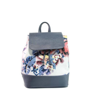 Синя раница, здрава еко-кожа - удобство и стил за вашето ежедневие N 100016596