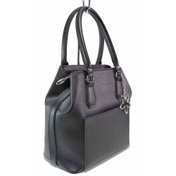 Черна дамска чанта, здрава еко-кожа - удобство и стил за вашето ежедневие N 100017476