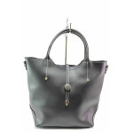 Черна дамска чанта, здрава еко-кожа - удобство и стил за вашето ежедневие N 100017487