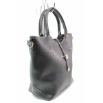 Черна дамска чанта, здрава еко-кожа - удобство и стил за вашето ежедневие N 100017487