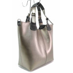 Светлокафява дамска чанта, здрава еко-кожа - удобство и стил за вашето ежедневие N 100017491