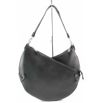 Черна дамска чанта, здрава еко-кожа - удобство и стил за вашето ежедневие N 100017494