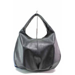 Черна дамска чанта, здрава еко-кожа - удобство и стил за вашето ежедневие N 100017496