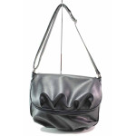 Черна дамска чанта, здрава еко-кожа - удобство и стил за вашето ежедневие N 100017510