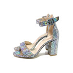 Всички цветове дамски сандали, здрава еко-кожа - елегантни обувки за пролетта и лятото N 100015641