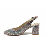 Всички цветове дамски обувки с висок ток, здрава еко-кожа - ежедневни обувки за пролетта и лятото N 100015676