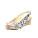 Всички цветове дамски обувки със среден ток, естествена кожа - всекидневни обувки за пролетта и лятото N 100015934