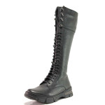 Черни дамски ботуши, естествена кожа - всекидневни обувки за есента и зимата N 100016323