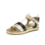 Жълти дамски сандали, естествена кожа - ежедневни обувки за пролетта и лятото N 100015953