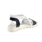 Бели анатомични дамски сандали, естествена кожа - ежедневни обувки за пролетта и лятото N 100015969