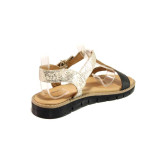 Бели анатомични дамски сандали, естествена кожа - ежедневни обувки за пролетта и лятото N 100015972