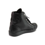 Черни летни анатомични дамски боти, естествена кожа - ежедневни обувки за пролетта и лятото N 100015947