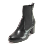 Черни анатомични дамски боти, естествена кожа - елегантни обувки за есента и зимата N 100016534