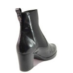 Черни анатомични дамски боти, естествена кожа - елегантни обувки за есента и зимата N 100016534