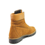 Бежови дамски боти, естествен набук - ежедневни обувки за есента и зимата N 100016544