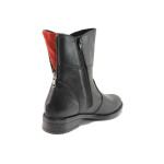 Черни анатомични дамски боти, естествена кожа - ежедневни обувки за есента и зимата N 100016834