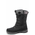 Черни юношески боти, pvc материя и текстилна материя - всекидневни обувки за есента и зимата N 100017346