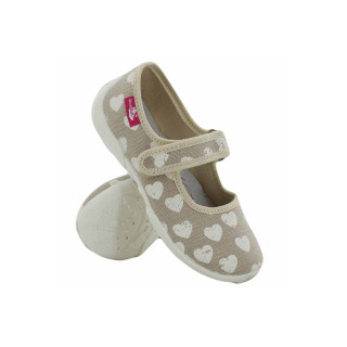 Бежови детски обувки, текстилна материя - всекидневни обувки за целогодишно ползване N 100015668