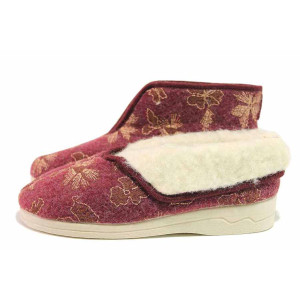 Винени домашни чехли, текстилна материя - всекидневни обувки за есента и зимата N 100017156