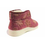 Винени домашни чехли, текстилна материя - всекидневни обувки за есента и зимата N 100017156