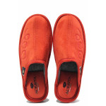 Червени домашни чехли, текстилна материя - ежедневни обувки за есента и зимата N 100017258