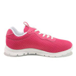 Розови спортни дамски обувки, текстилна материя - спортни обувки за пролетта и лятото N 100015377