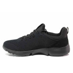 Черни мъжки маратонки, текстилна материя - спортни обувки за пролетта и лятото N 100015565